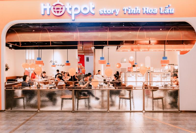Tại nhà hàng Hotpot Story sở hữu sức chứa lớn với số lượng khách trong một mặt sàn