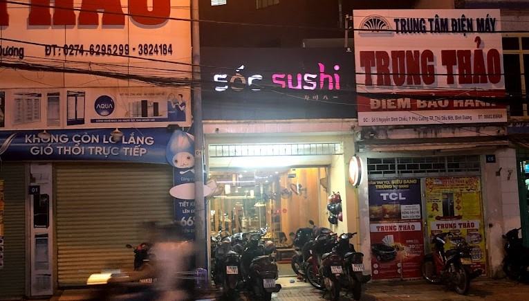 Sóc Sushi cũng là một địa chỉ chuyên các món ăn Nhật Bản không còn xa lạ đối với các tín đồ ẩm thực sống tại Bình Dương