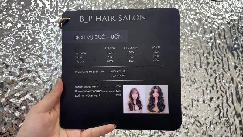 Bảng giá dịch vụ tại Bin Paris Hair Salon