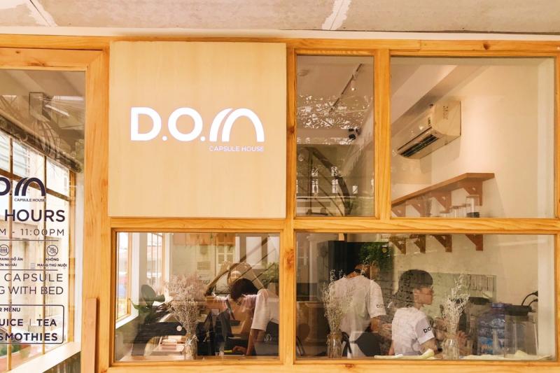 D.O.M là quán café được xây dựng theo phong cách kén nhộng, mô phỏng giống như homestay ở Nhật.