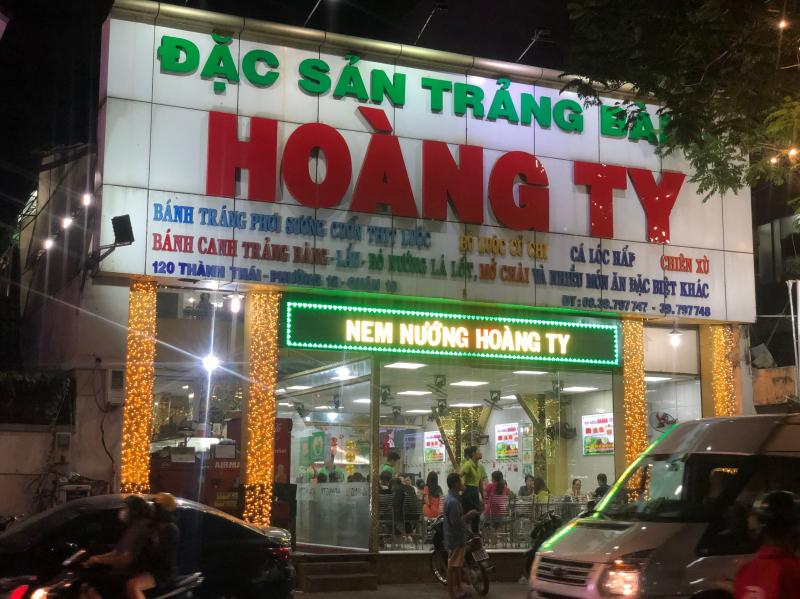 Nhà hàng Hoàng Ty, tọa lạc tại số 120 Thành Thái, Quận 10, TP. Hồ Chí Minh, là một địa điểm ẩm thực phổ biến và nổi tiếng với những người yêu thích hương vị ẩm thực đặc biệt 