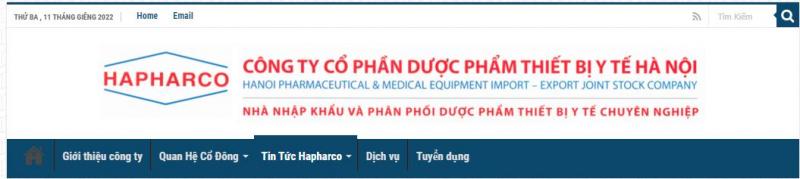 Công ty cổ phần dược phẩm thiết bị y tế Hà Nội (Hapharco)
