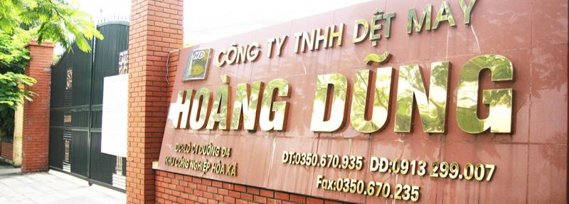 Công ty dệt may Hoàng Dũng