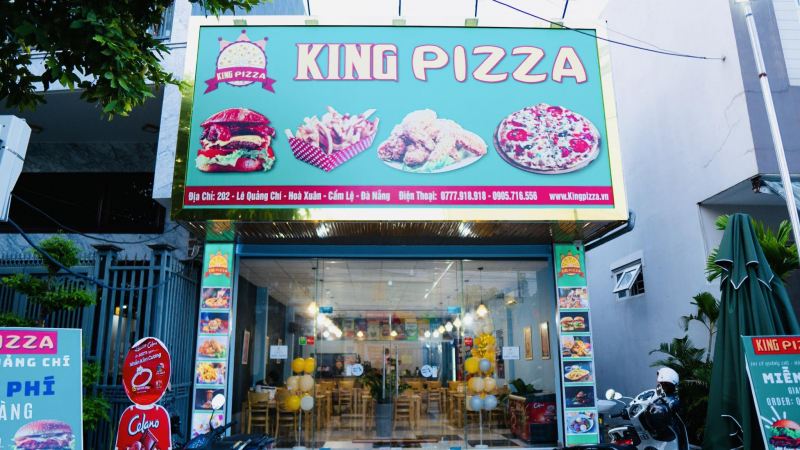 King Pizza là một thương hiệu nổi tiếng về pizza chất lượng cao với hương vị độc đáo và đa dạng