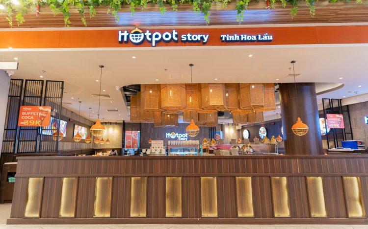 Nhà hàng Hotpot Story sở hữu sức chứa 100 khách trên một mặt sàn rộng lớn