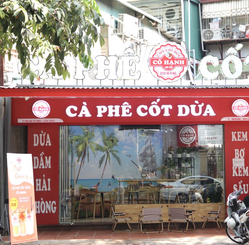 Cafe cốt dừa Cô Hạnh