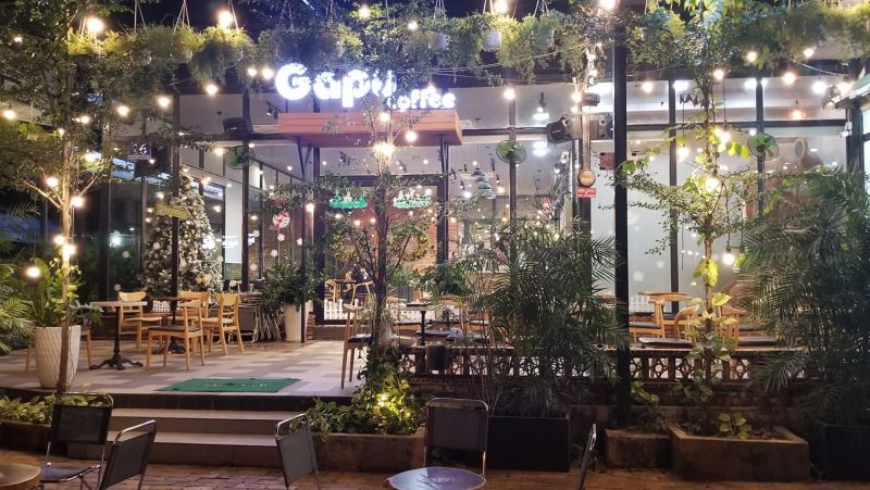 GAPU Coffee & Tea có thiết kế hiện đại