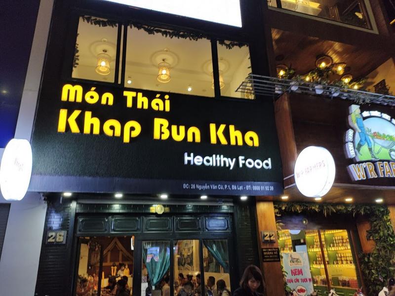 Món Thái - Khap Bun Kha nằm ngay ở trung tâm TP. Đà Lạt, là một nhà hàng chuyên đồ Thái