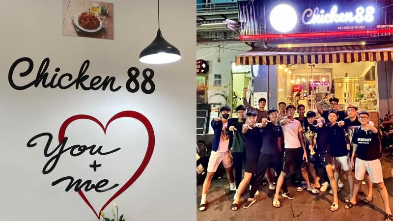 Tiệm gà Chicken 88 là địa điểm lý tưởng mà nhiều bạn trẻ Hà thành ghé qua để tổ chức những bữa tiệc