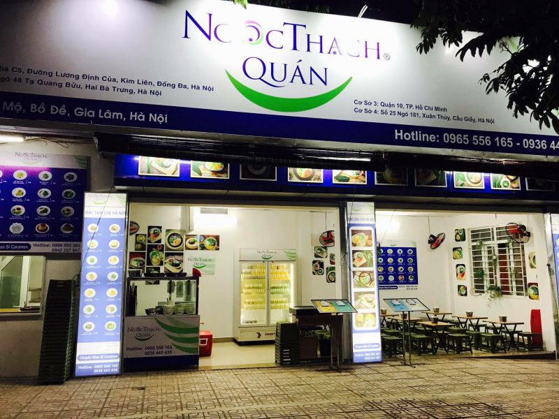 Ngọc Thạch Quán là thương hiệu nổi tiếng khắp miền đất nước, với các chi nhánh trải dài cả nước và 5 cơ sở lớn tại Hà Nội.