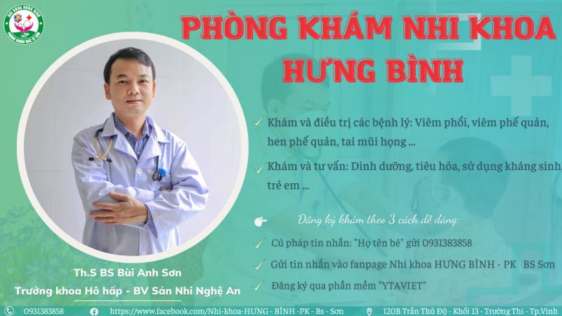 Nhi khoa Hưng Bình - Phòng khám BS Sơn