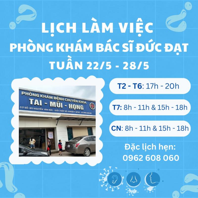 Phòng khám Tai Mũi Họng Bác sĩ Đức Đạt