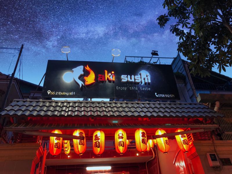 Aki Sushi là một trong những địa điểm bán Sushi ngon tại thành phố Hồ Chí Minh.