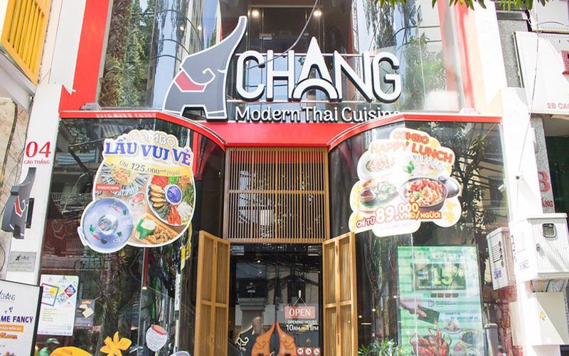 Nhà hàng Chang - Modern Thai Cuisine chuyên về các món ăn của Thái Lan