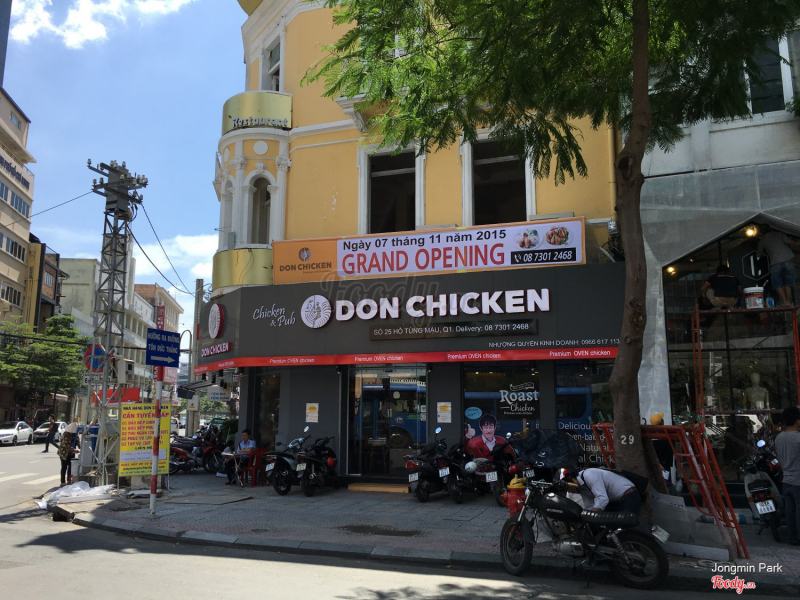 Don Chicken - chuỗi nhà hàng 4 sao đến từ Hàn Quốc. Chuyên các món chế biến từ thịt gà với công thức sáng tạo, gia vị đậm đà, phục vụ chu đáo từ chi tiết nhỏ nhất.