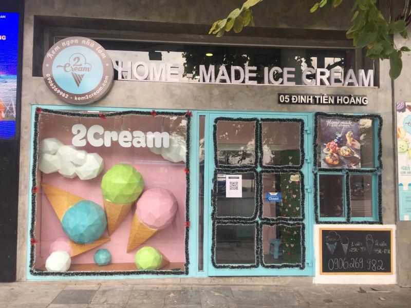  2cream - Tiệm kem home-made được xem là một trong những địa điểm thu hút giới trẻ