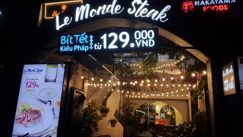 Le Monde Steak là nơi thực khách tự do trải nghiệm những món ăn mang hương vị Pháp đầy lôi cuốn 